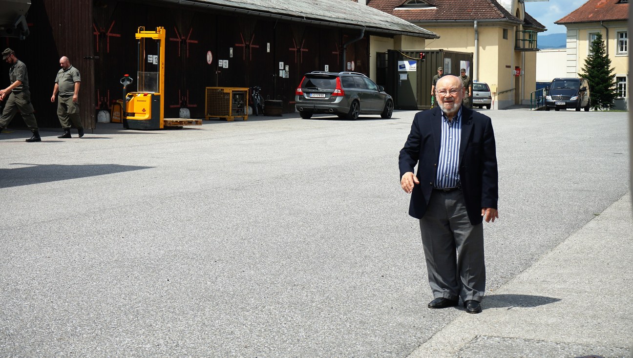KZ-Überlebender Jozef Lewkowicz besucht KZ-Gedenkstätte KZ-Überlebender Jozef Lewkowicz besucht KZ-Gedenkstätte