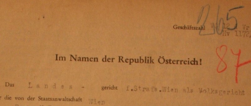 Seminar-Call verlängert! To look through court records